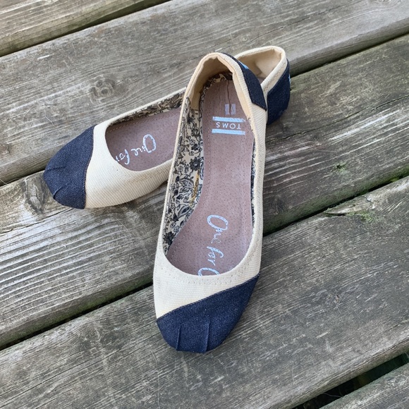 Toms Burlap Alessandra Vegan Classics Ballet Flat Size 7 - Picture 7 of 10